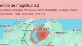 Sismo de magnitud 5,4 sacude regiones de Venezuela