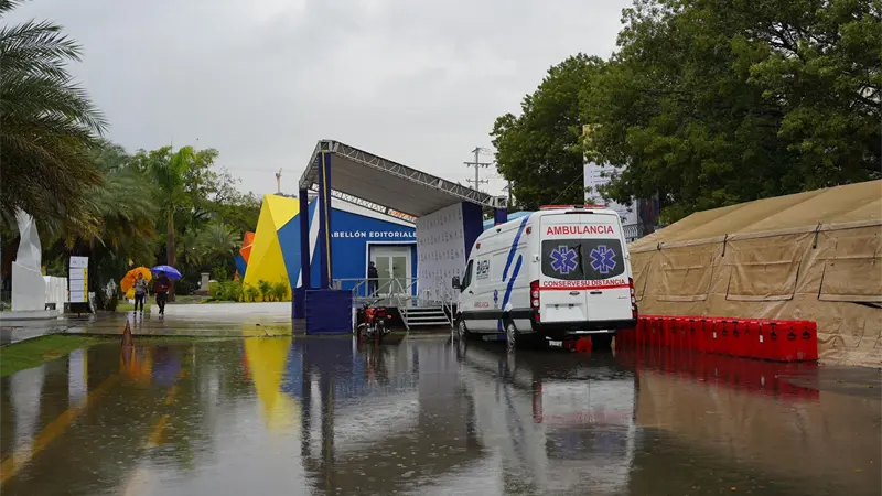 Feria del Libro suspende actividades de hoy por las condiciones meteorológicas