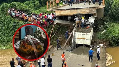 Velan restos de conductor fallecido en colapso de puente en Yamas&aacute;