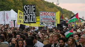 100,000 personas marchan en Berlín contra genocidio en Gaza