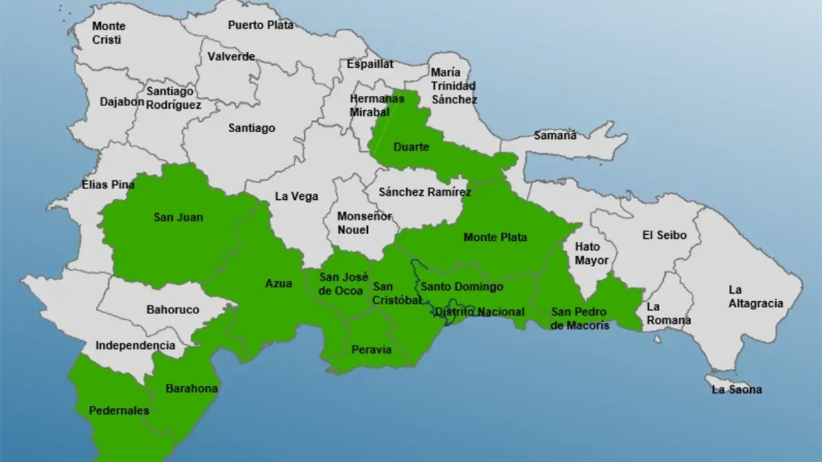 COE mantiene 12 provincias en alerta verde por riesgo de inundaciones