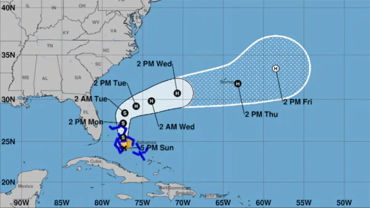 Se forma la tormenta tropical Imelda en el Atlántico