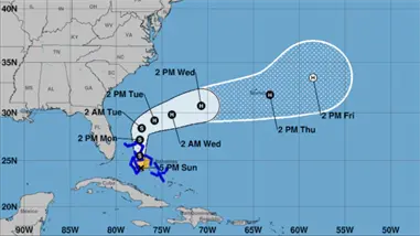 Se forma la tormenta tropical Imelda en el Atlántico