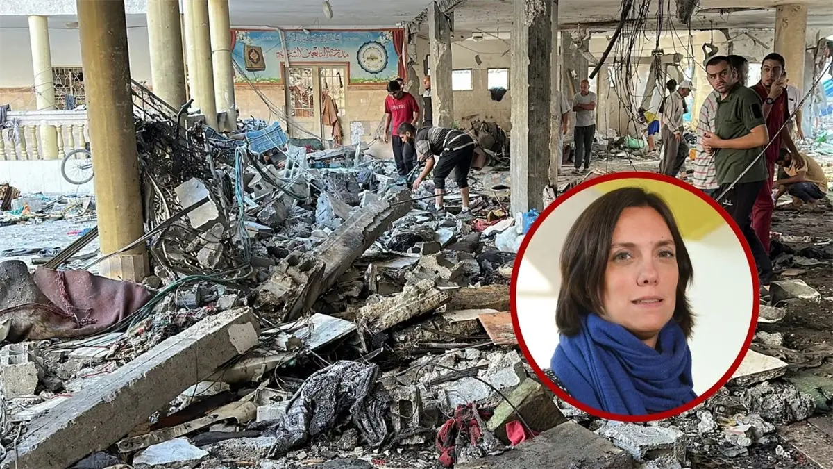 Elisabeth Degryse, y los ataques de Israel a Gaza.