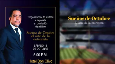 Diógenes Pina pondrá en circulación el libro "Sueños de Octubre, el arte de la entrevista"