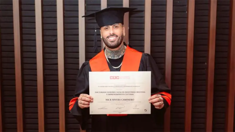 Nicky Jam Recibe Doctorado Honoris Causa en Industrias Creativas y Emprendimiento Cultural