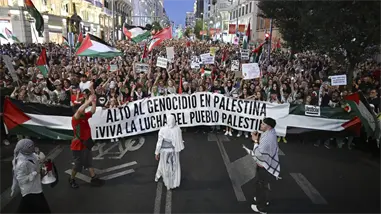 Más de 70 ciudades españolas protestan contra el genocidio en Gaza y en favor de Palestina