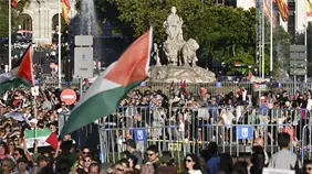 Miles de personas reclaman en Madrid el fin del genocidio contra el pueblo palestino