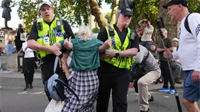 Unos 175 detenidos en una protesta en Londres por apoyar a un grupo propalestino proscrito