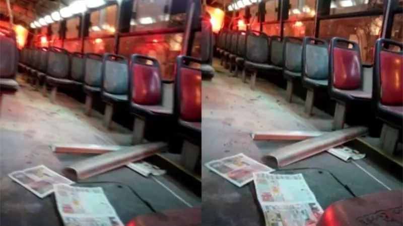 Un bus de transporte urbano fue quemado en Lima, horas después de paro contra criminalidad