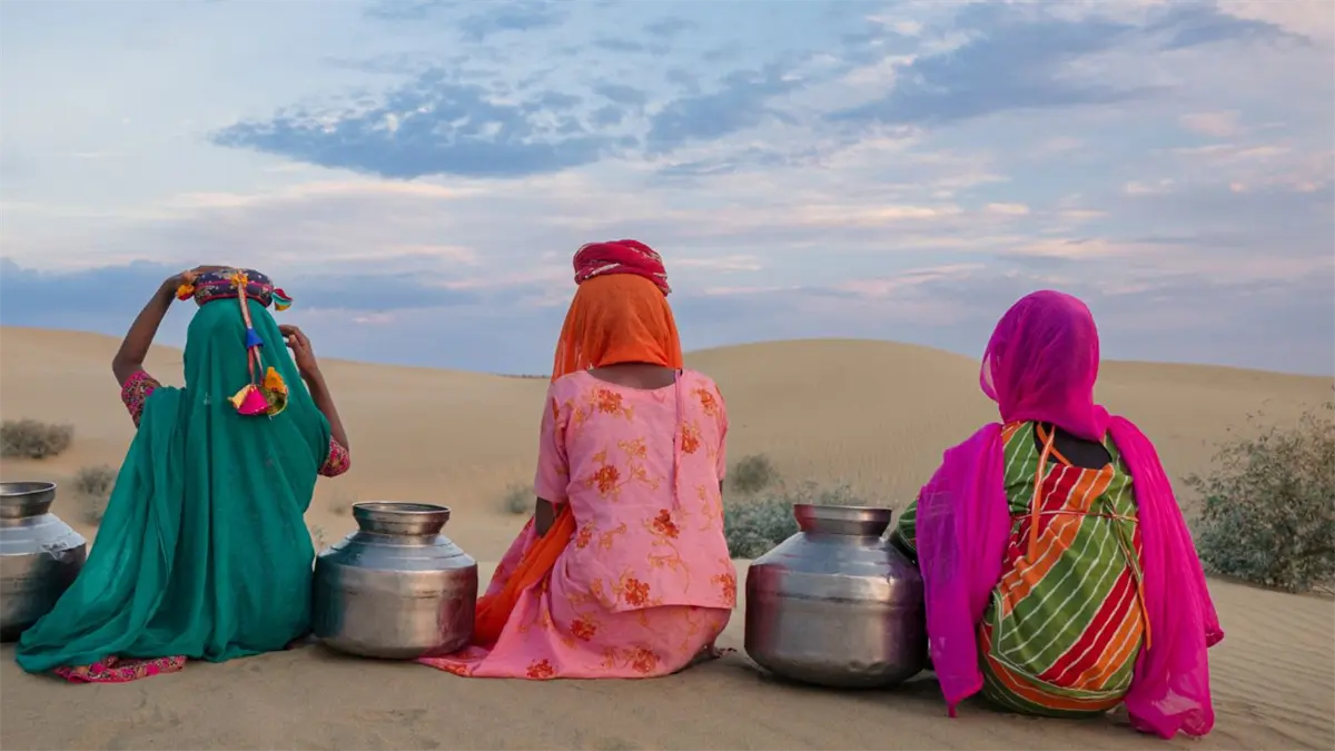 Niñas de la India.