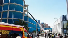 Derrumbe de edificio en Madrid deja dos víctimas mortales