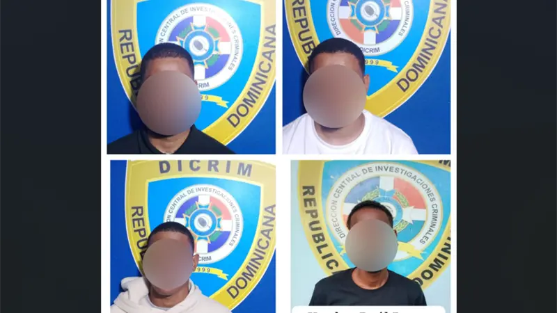 Cuatro hombres capturados por homicidio en Quisqueya, SPM