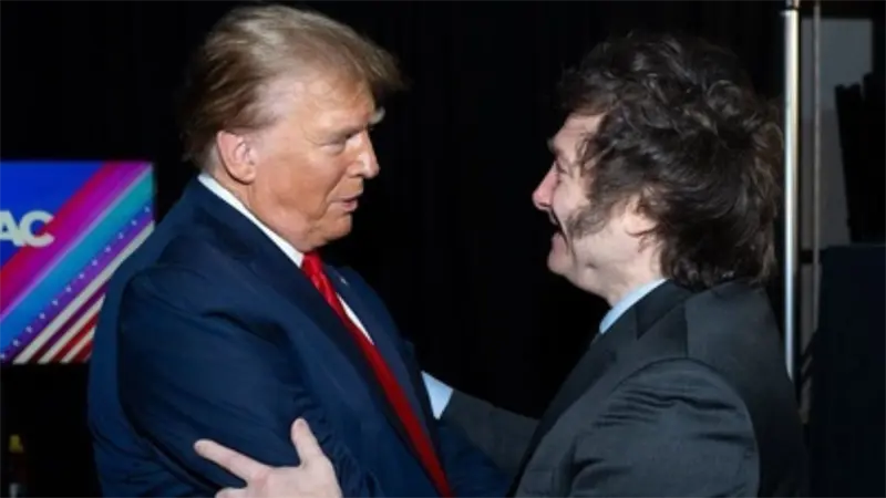 Milei felicita a Trump por acuerdo Israel‑Hamas y propone su candidatura al Nobel de la Paz