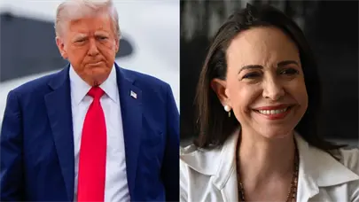 Trump dice que Mar&iacute;a Corina Machado fue muy amable al dedicarle el Nobel de la Paz