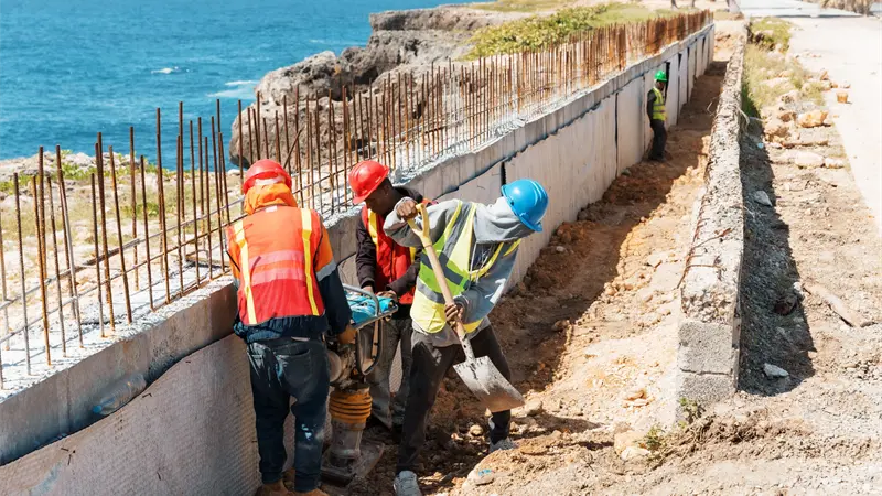 Alcaldía del Distrito Nacional continúa avances en construcción del Malecón Deportivo