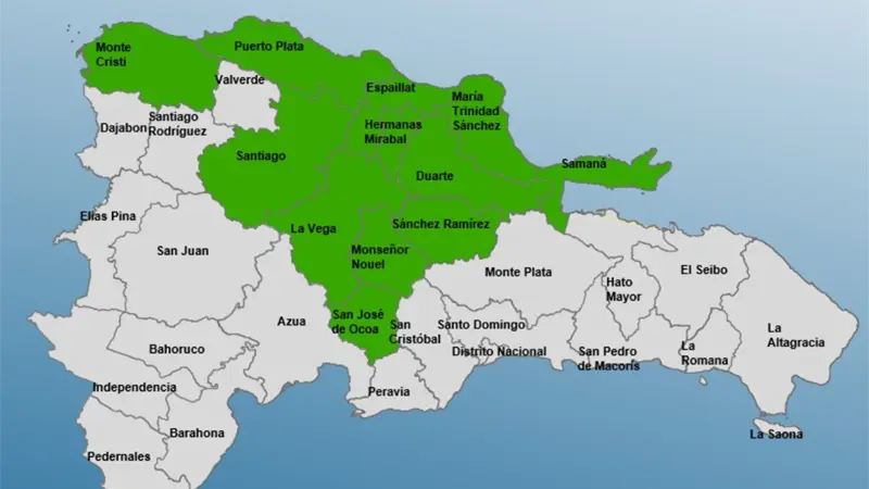 COE amplía alerta verde por posibles inundaciones ante incidencia de vaguada y sistema frontal