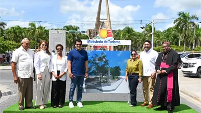 David Collado deja iniciadas varias obras en el entorno de la Basílica de Higüey