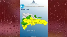 COE eleva alerta amarilla para 17 provincias y el Distrito Nacional por tormenta tropical Melissa