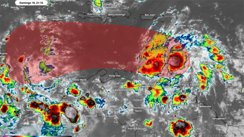 Onda tropical Invest 98 dejará lluvias y tormentas durante toda la semana en el país