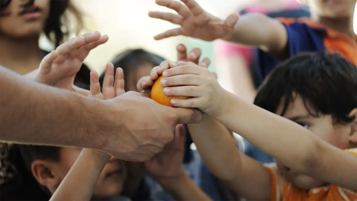 Niños con hambre