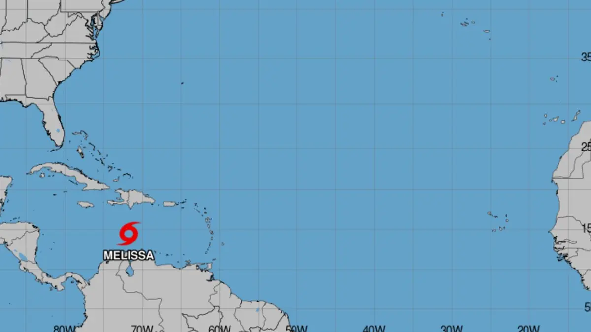 Se forma la tormenta tropical Melissa