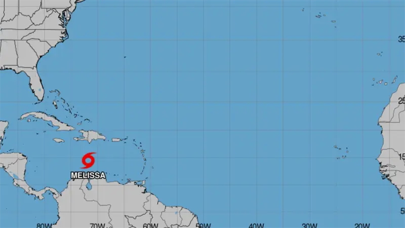 Se forma la tormenta tropical Melissa