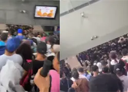 Aglomeración de pasajeros en estaciones de la Línea 2 del Metro