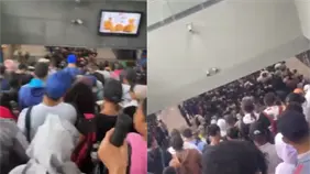 Aglomeración de pasajeros en estaciones de la Línea 2 del Metro