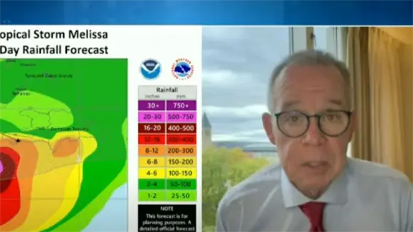 John Morales advierte sobre la tormenta Melissa "Lo peor aún no llega" tras asegurar que continuarán las lluvias  en RD