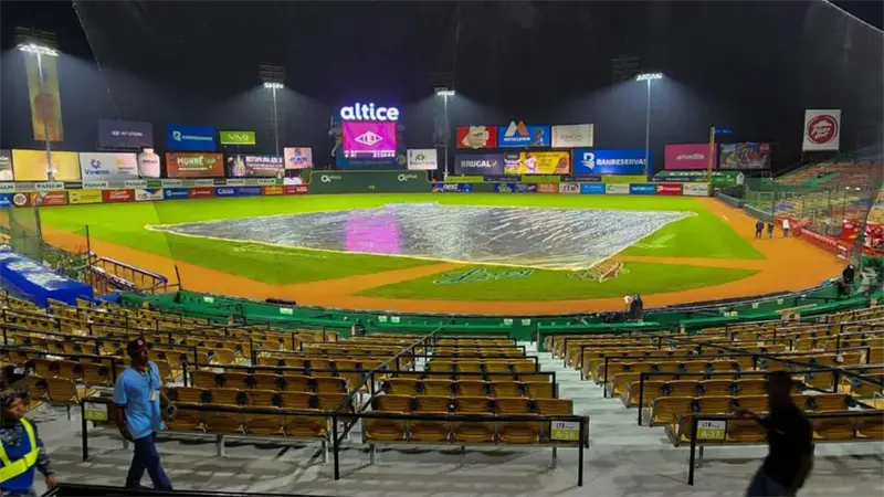 LIDOM pospone los dos partidos reasignados para hoy jueves por efectos de tormenta Melissa