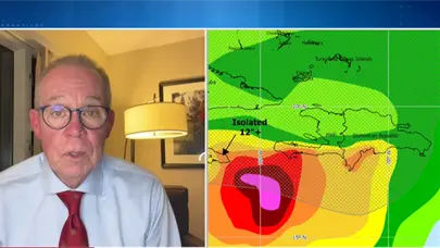 John Morales advierte que la tormenta Melissa podr&iacute;a dejar acumulados hist&oacute;ricos de lluvia en el pa&iacute;s