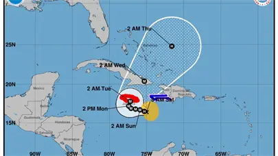 CNH mantiene advertencia de lluvias fuertes para la RD por el lento avance de la tormenta Melissa