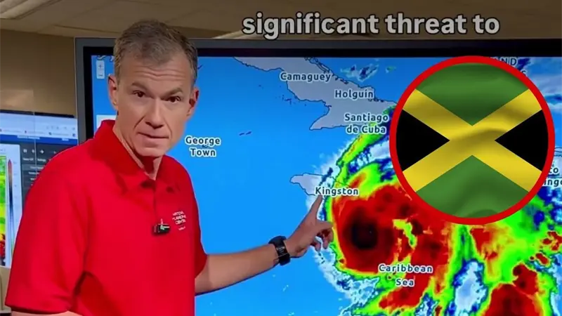 Huracán Melissa representa una “gran amenaza” para Jamaica, advierte el Centro Nacional de Huracanes