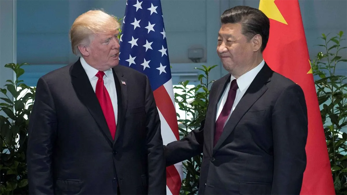 El presidente estadounidense, Donald Trump, y su par chino, Xi Jinping.