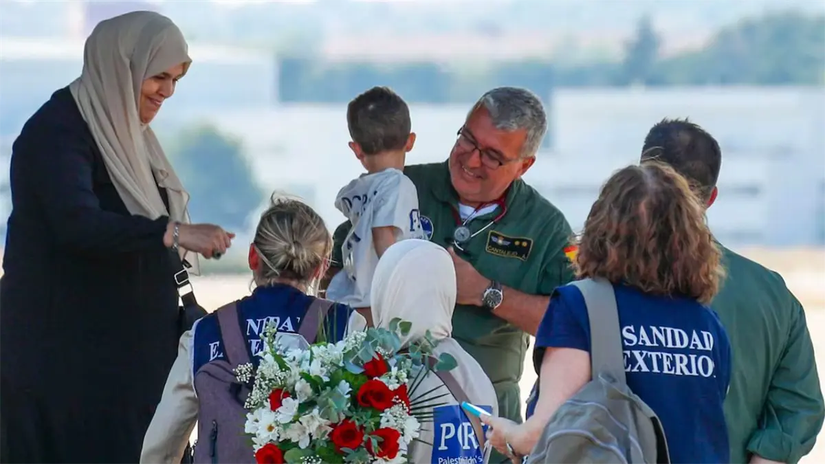 Niños de Gaza recibidos en España