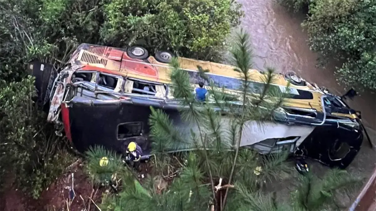 Nueve muertos y varios heridos al caer un ómnibus desde un puente en Argentina