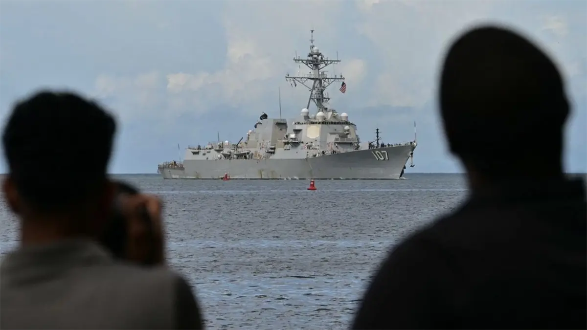 Buque militar estadounidense.