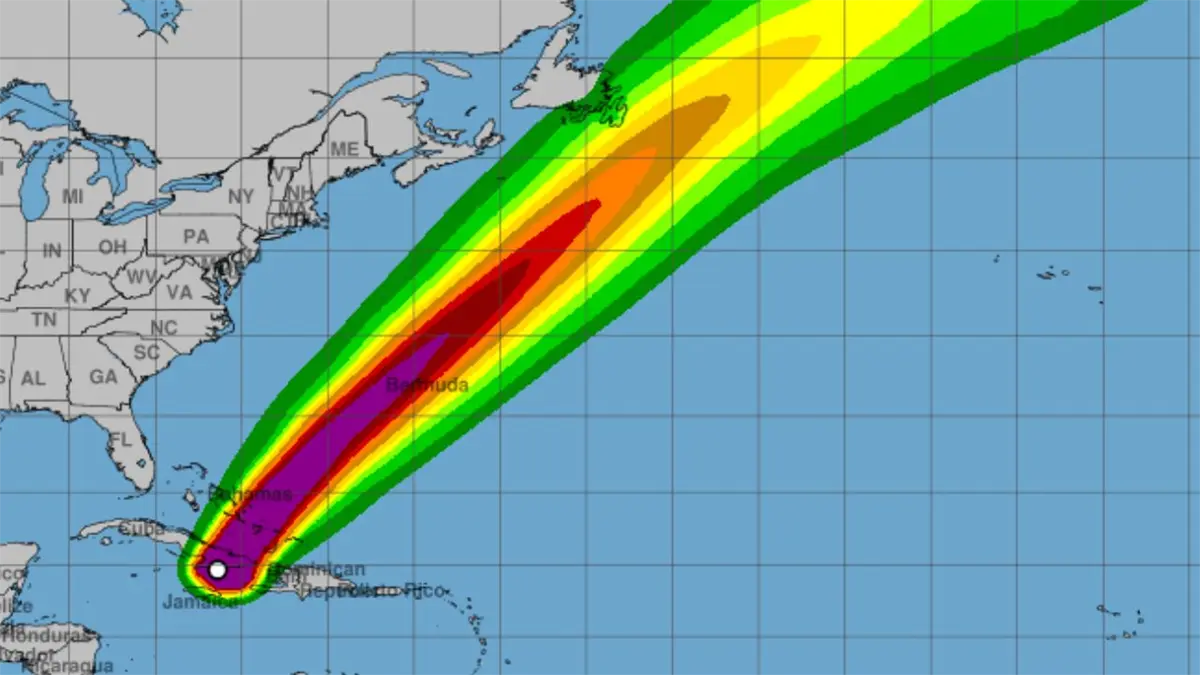 Trayectoría del huracán Melissa