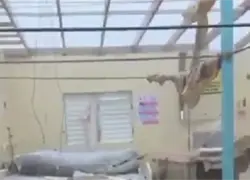 Así quedó un hospital de Jamaica tras el destructivo paso de Melissa