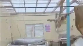 Así quedó un hospital de Jamaica tras el destructivo paso de Melissa