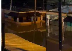 Lluvias sorprenden a residentes del kilómetro 18 de la autopista Duarte, mientras el Distrito amaneció sin una gota de agua