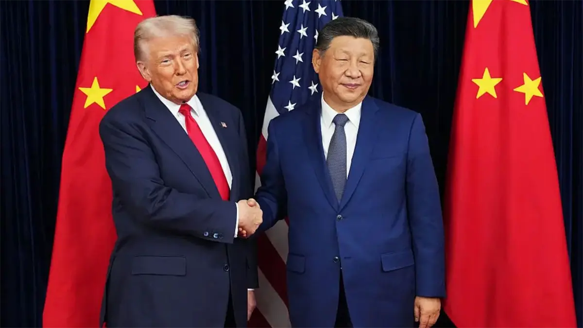El presidente de Estados Unidos, Donald Trump; y el presidente de Corea del Sur, Xi Jinping.
