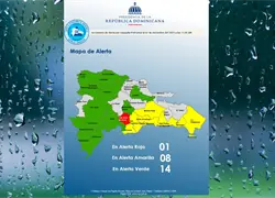 COE eleva niveles de alerta por lluvias y mantiene a San José de Ocoa en rojo ante suelos saturados