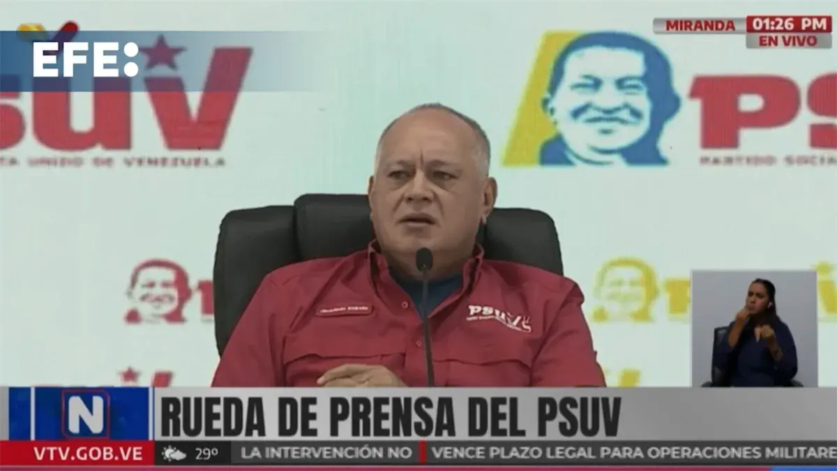 Cabello dice que Trinidad y Tobago asumió la posición de ser un frente contra Venezuela