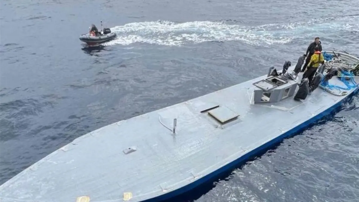 Interceptan un narcosubmarino con 1,7 toneladas de cocaína con destino a península ibérica