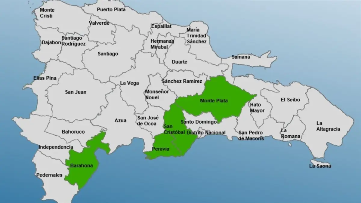 COE mantiene cuatro provincias en alerta verde por posibles aguaceros locales