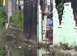 Aguaceros dejan calles anegadas y familias aisladas en El Almirante