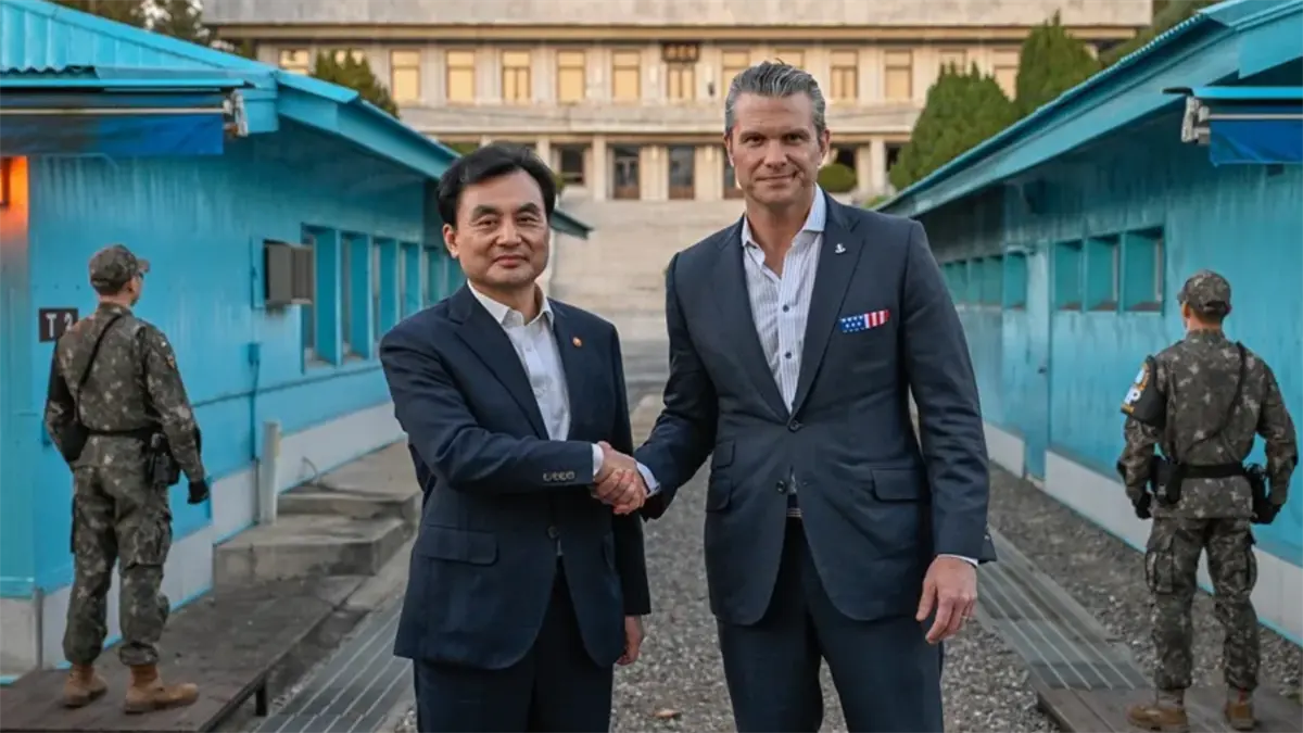 Corea del Norte lanza cohetes de artillería coincidiendo con la visita de Hegseth al Sur