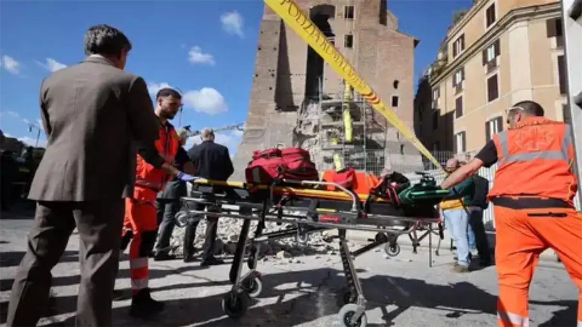 Torre derrumbada en Roma